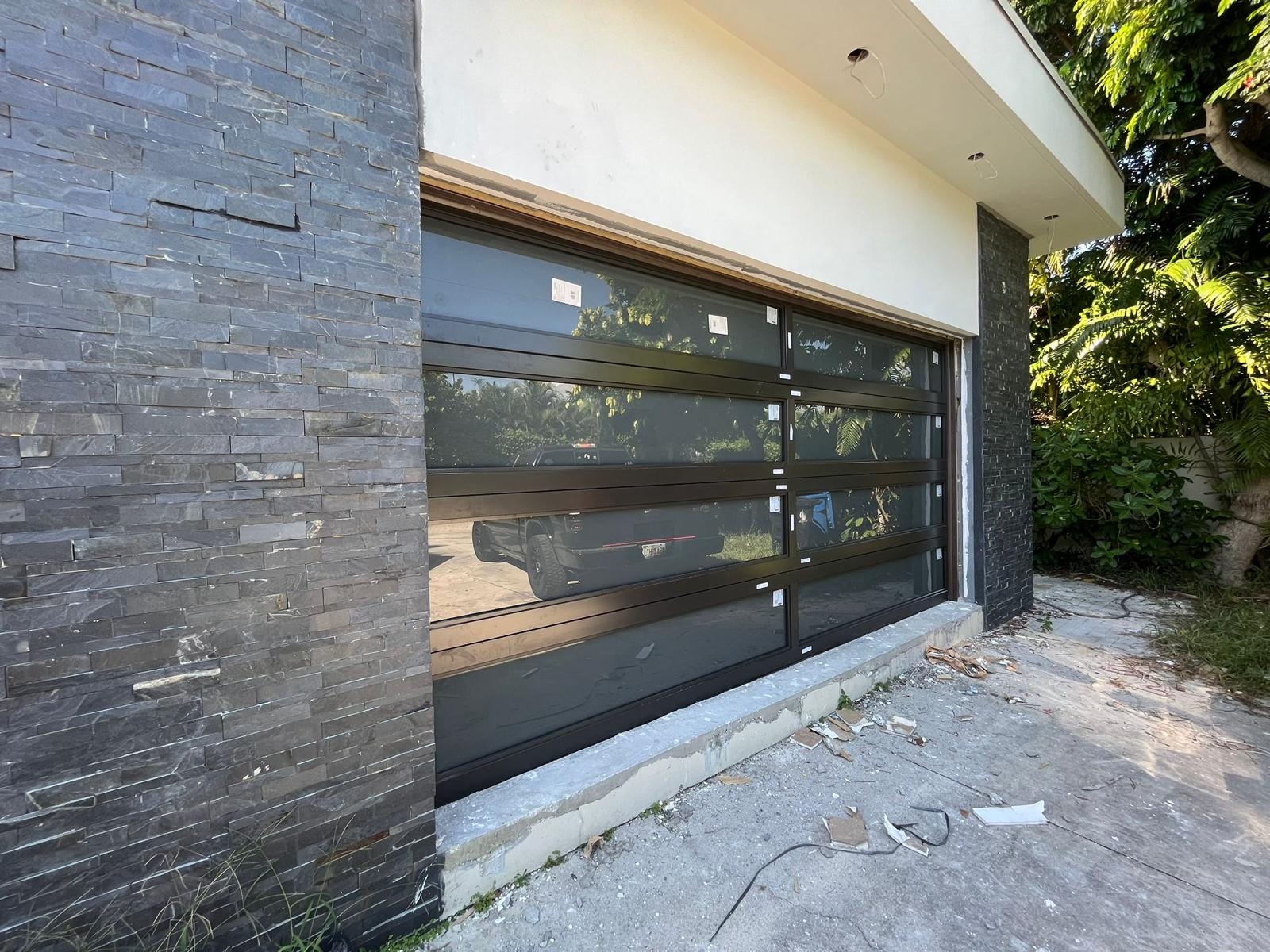 Garage Door Portfolio Eco 85016 Full View Bronze Joe’s Doors